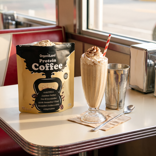 Original Protein Coffee Milkshake recipe made with OrganiiLand