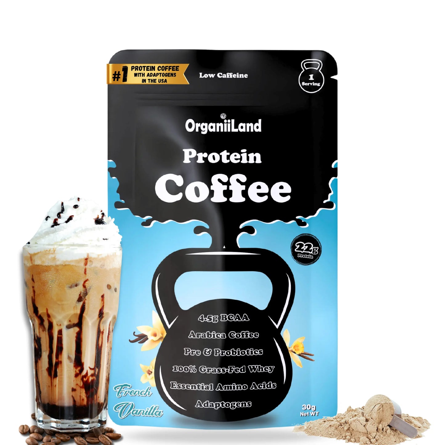 OrganiiLand High Protein Iced Coffee Sampler Pack - French Vanilla
