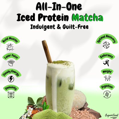 OrganiiLand High Protein Iced Matcha Benefits