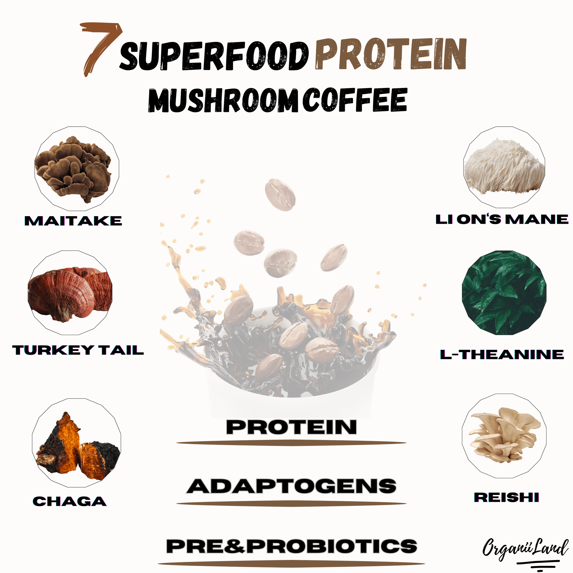 OrganiiLand Mushroom Coffee  